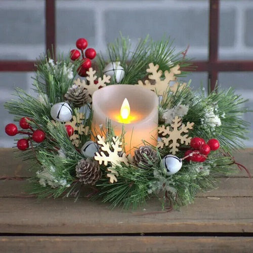 Christmas Sleigh Bells Candle Ring