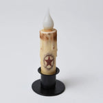 Small Star and Berry Taper Candle