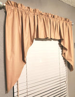 Handmade Country Primitive Tea Stained Muslin Swag Curtains