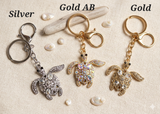 Sparkling Sea Turtle Keychains - Purse Charm