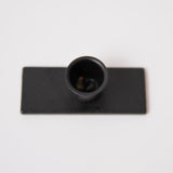 Rustic Farmhouse Black Iron Windowsill Taper Holder