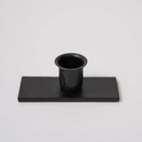 Rustic Farmhouse Black Iron Windowsill Taper Holder
