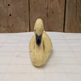 Primitive 6" Vintage Yellow Resin Swan