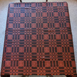Primitive Bayberry Black & Pumpkin Table Square Coverlet Tablecloth 52"