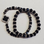 2 pc Black Stretch Bracelet Set