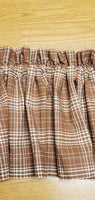 Brown Plaid Homespun Valance
