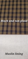 Handmade Country Primitive Black Plaid Romantic Swag Curtains