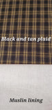 Handmade Country Primitive Black Plaid Romantic Swag Curtains