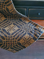 Colonial Primitive Nantucket Black & Mustard Table Runner