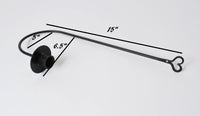Wrought Iron Sconce Taper Candle Holder with Heart