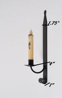 Primitive Iron Taper Candle Sconce