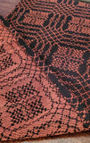 Country Primitive Nantucket Black Orange Table Runner 56"