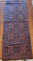 Country Primitive Nantucket Black & Rust Table Runner 56"