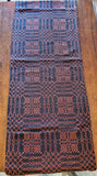 Country Primitive Nantucket Black & Rust Table Runner 56"
