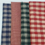 Homespun Fabric Fat Quarter Bundle Set of 4 Plaid Checks