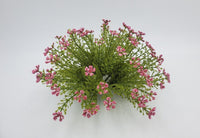 Country Primitive Pink Astilbe Faux Floral Half Sphere