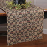 Colonial Primitive Kendall Black Table Runner 36"