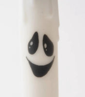 Country Primitive Happy Ghost Led Timer Taper Candle 7"
