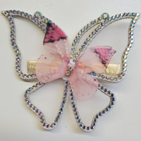 Rhinestone Butterfly Hair Clip