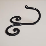 Primitive Wrought Iron Ram's Horn Coat Hat Hook