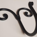 Primitive Wrought Iron Ram's Horn Coat Hat Hook