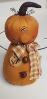 Sam the Goofy Jack-O-Lantern Doll