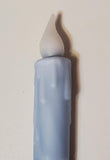 Country Primitive Light Blue Timer Taper LED Candle 4.5"