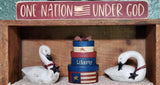 Country Primitive Patriotic Liberty Nesting Boxes