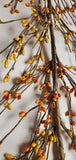 Country Primitive 4 Foot Pip Berry Garland Orange & Yellow