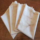 Grungy Muslin Fabric Scraps Coffee Stained Lot 1