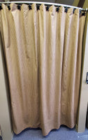 Primitive Red Ticking Homespun Shower Curtain