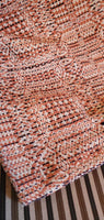 Abigail's Weave Pumpkin Cream Navy Table Square 34"