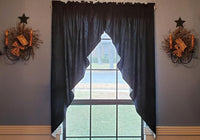 Country Primitive Solid Black Romantic Swags