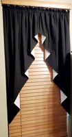 Country Primitive Solid Black Romantic Swags