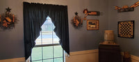 Country Primitive Solid Black Romantic Swags