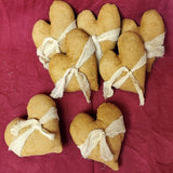 Country Primitive Grungy Heart Bowl Fillers Cheesecloth Bow