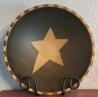 Primitive Wrought Iron Bowl - Plate Stand