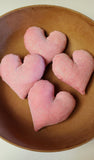 Country Primitive Pink Glitter Hearts Valentine's Bowl Fillers