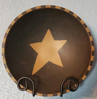 Primitive Wrought Iron Bowl - Plate Stand