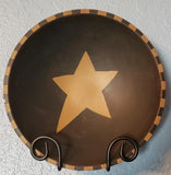 Primitive Wrought Iron Bowl - Plate Stand