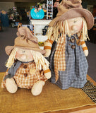 Country Primitive Sophie Sitting Scarecrow Thanksgiving Doll