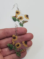 Sunflower Texas Earrings