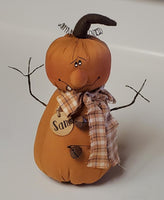 Sam the Goofy Jack-O-Lantern Doll
