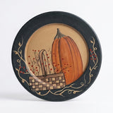 Primitive Pumpkin & Basket Vine Plate