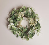 Country Farmhouse Seeded Eucalyptus Candle Ring 4"