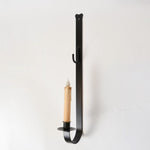 wreath and taper candle holder