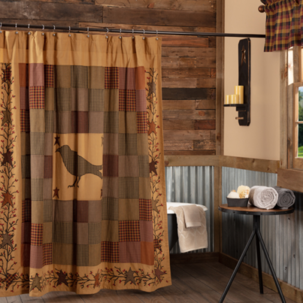Heritage Farms Crow Shower Curtain - BJS Country Charm