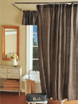 Country Primitive Black Plaid Homespun Shower Curtain - BJS Country Charm