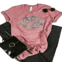 Leopard Lips Graphic Tee - BJS Country Charm