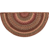Country Primitive Cider Mill Braided Rug Slice w Pad - BJS Country Charm